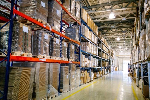 Shelves in a warehouse - Data warehouses are great at consolidating data from a wide range of different sources