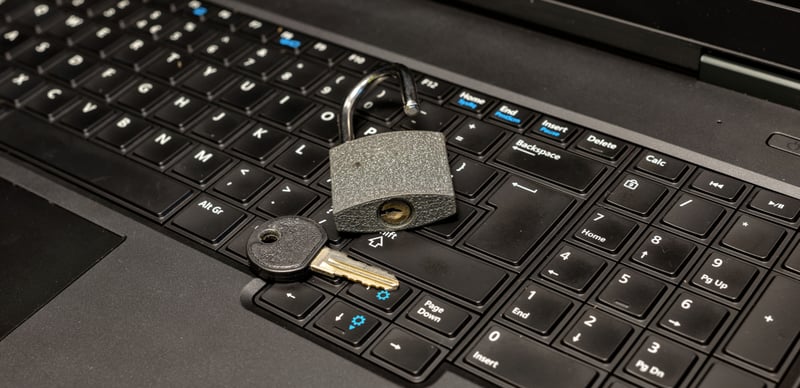 lock and key on keyboard - GDPR