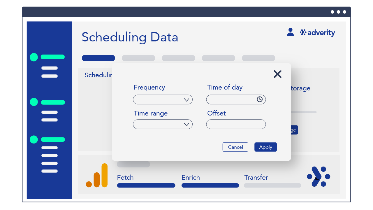 Adverity Scheduling Data