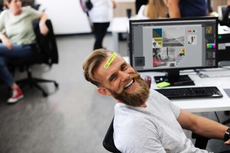 Marketing office worker